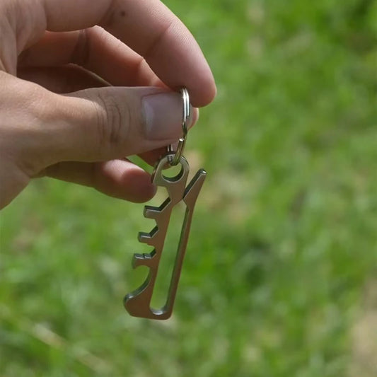Outdoor equipment EDC tools rattlesnake clip keychain wallet banknote clip hiking buckle quick hanging equipment accessories