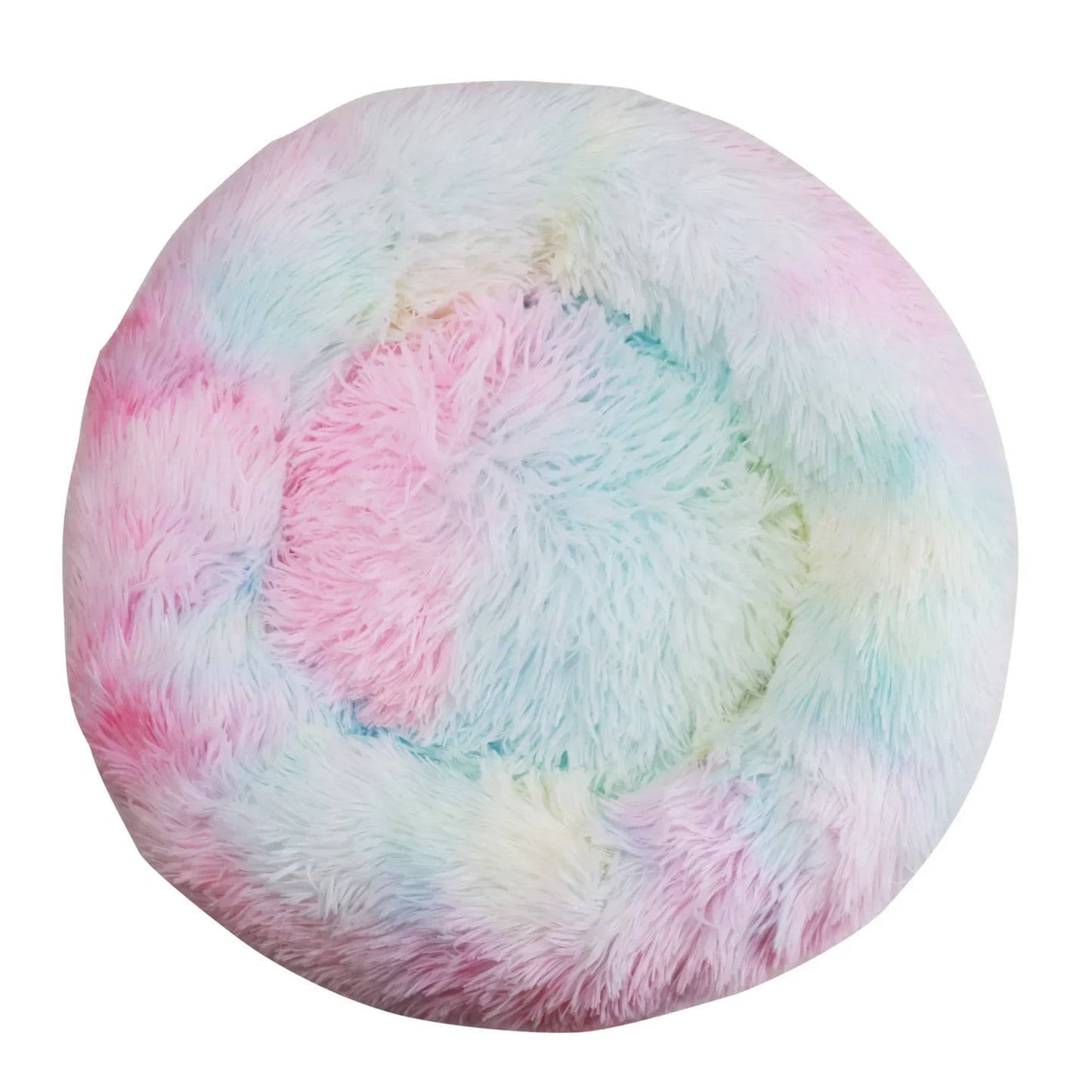 35cm Round Pet Bed for small Dog Bed Super Soft Cat Bed Long Plush Dog House for small Dog House Winter Warm Sleeping Mats