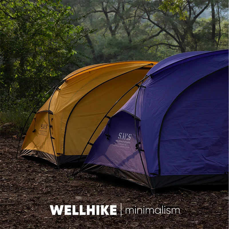 WELLHIKE Lightweight Camping Tent Rain And Sun Outdoor Hiking Backpacking Travel Hiking Tent Field Park Camping Equipment