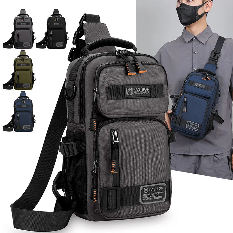 Fashion Men's Waist Packs Chest Bag High Quality Oxford Crossbody Bags For Men Fashion Casual Men Bag Handbag Male Chest Pack
