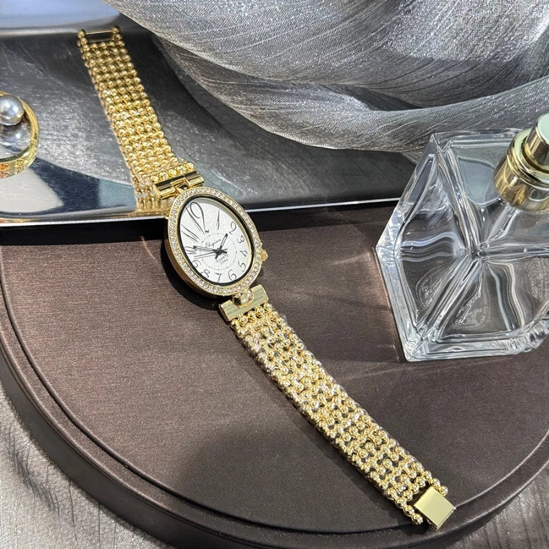Watches for Women Fashion Stainless Steel Women Quartz Wristwatches Elegant Ladies Retro Steel Strap Watch Reloj