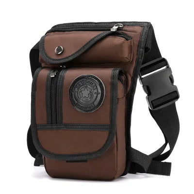 Men Drop Leg Bag Waist Fanny Pack Motorcycle Rider Tactical Military Messenger Cross Body Outdoor Sports Male Belt Hip Bum Bags