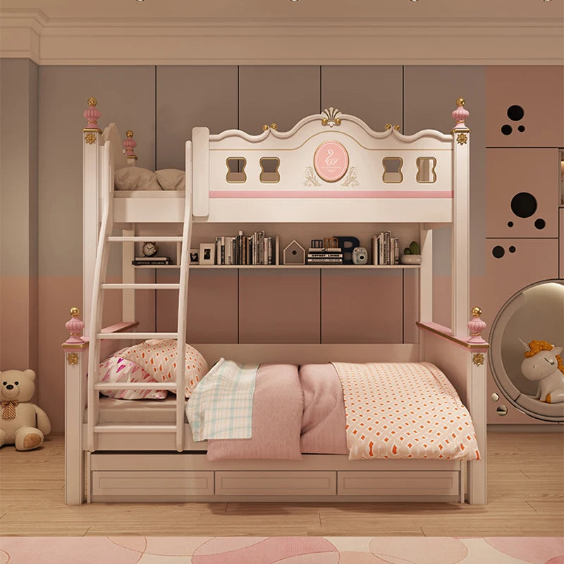 sliding loft bed frame with drawer storage modern luxury bases master bunk beds for kids white girl day bed bedroom furniture