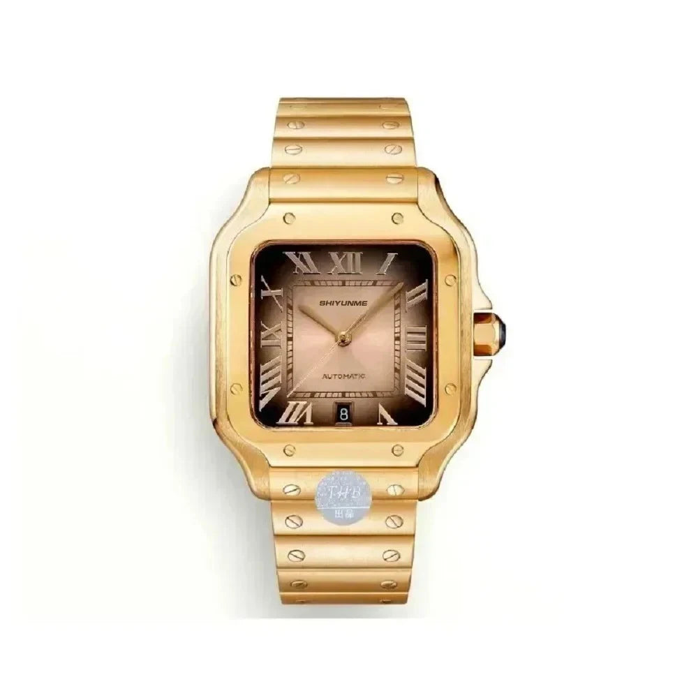 42mm Santos Collection Men's Noble Fashion Exquisite Watch Couple Type Stainless Steel Automatic Watch