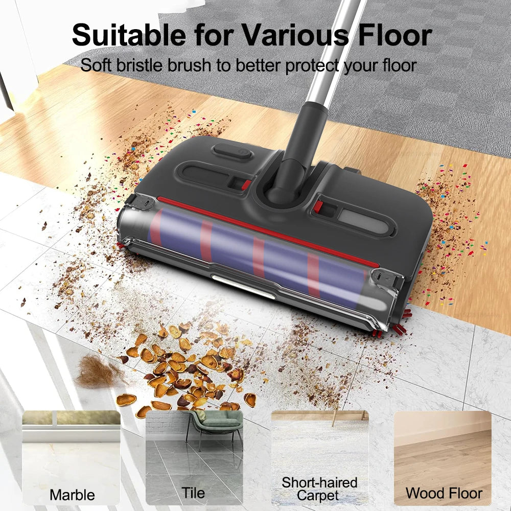 Electric Sweeper Portable Handheld Carpet Floor Sweeper Cleaning Machine Wireless Electric Mop Rechargeable Rotary Floor Mopping