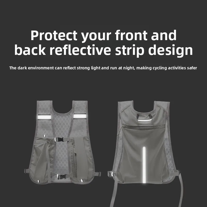Outdoor Mountaineering, Cycling, Hiking Vest Bag, Light Sports Water Bottle Bag, Tactical Backpack Camping Equipment