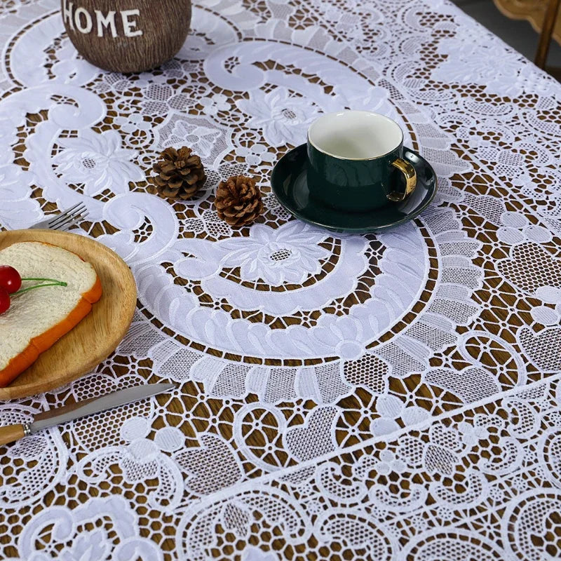 Lace Universal Tablecover Classical Wedding Tablecloth Decoration New Style Minimalist Home Dining Table Coffee Table Cloth