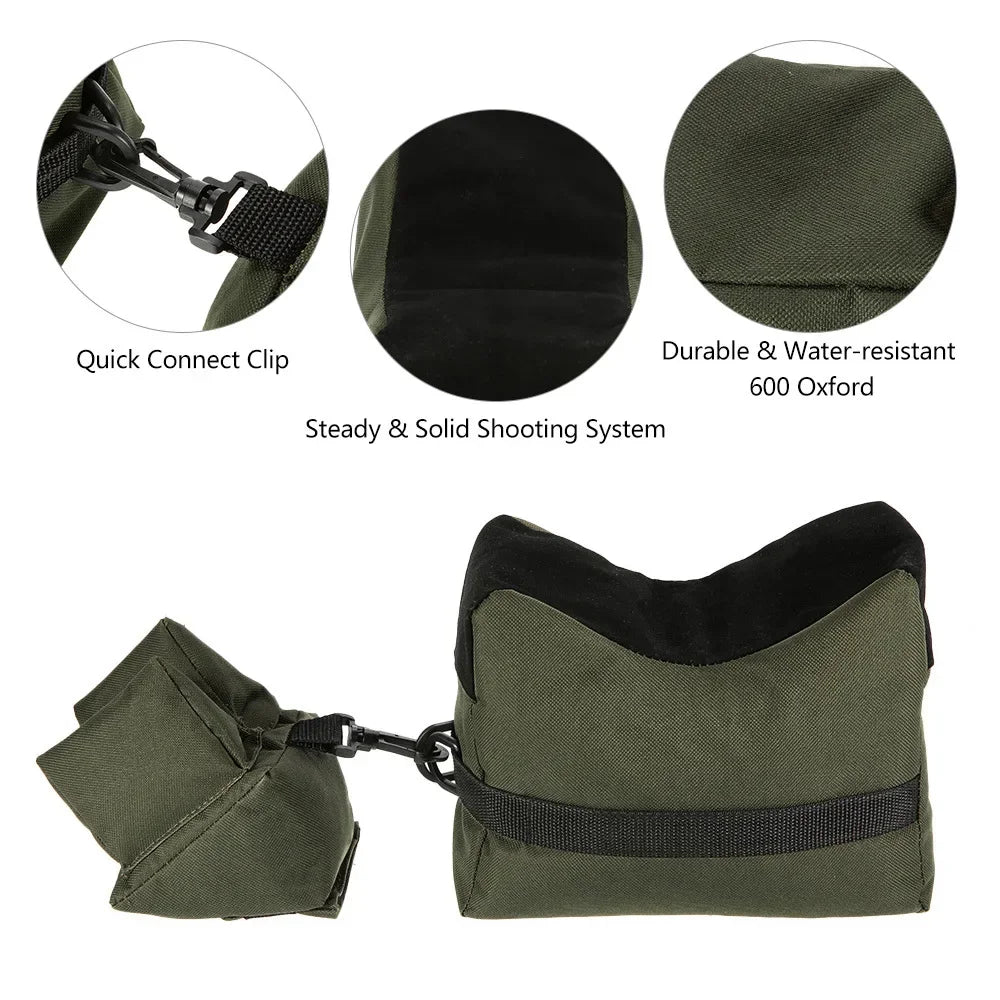 Unfilled Outdoor Hunting Sniper Shooting Bag Gun Front Rear Bags Rest Target Stand Rifle Support Sandbag Bench