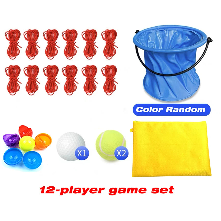 Teamwork Game Pull Rope Track Catch the Ball Team Building Game Parent-child Interaction Multiplayer Collaboration Outdoor Sport