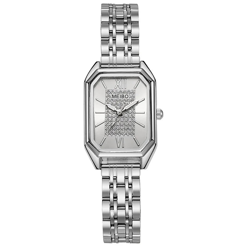 Women Luxury Famous Brand Watches Womens Steel Rectangle Quartz Watch for Women Fashion Dress Watches Relogio Feminino
