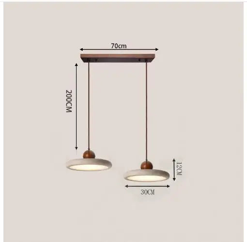 Designer's New Stone LED Chandeliers Living Room Dining Table Bar Bedroom Kitchen Creative Pendant Lamp Home Lighting Decoration