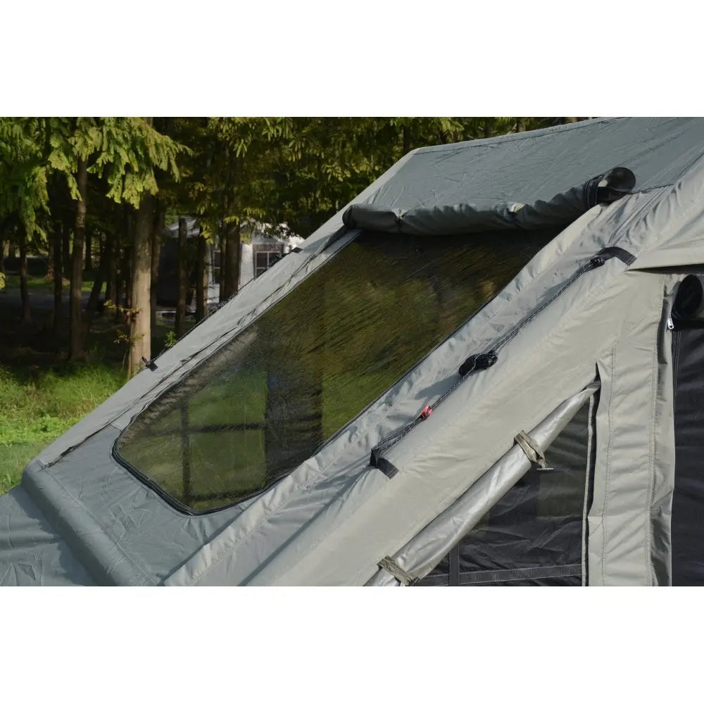 5min Easy Setup Inflatable Camping Tent 300D Feel Cotton Fabric Hot Tents with Stove Jack Waterproof Windproof 4 Season Glamping