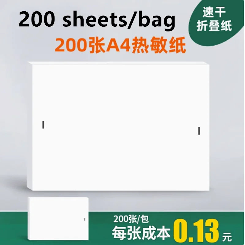 Portable A4 Thermal Printer Inkless Bluetooth Photo PDF Document Printer Memo Note Tattoo Print Wireless Tattoo Stencil Printer
