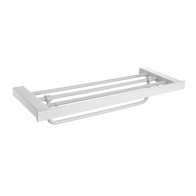 White Bathroom Accessories Towel Rack Shelf Toilet Brush Roll Paper Holder Toothbrush Holder Soap Dish Coat Holder Bath Hardware