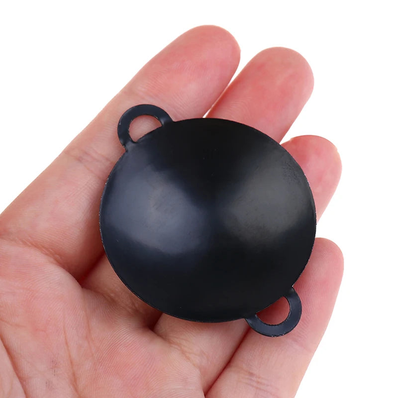 Mini Pot Boiler Pan With Lid Kettle Doll House Accessories Dollhouse Miniature Kitchen Utensil Cooking Ware Play Kitchen Toy