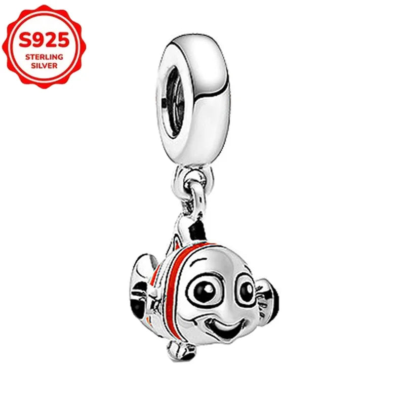 For Original Women 925 Bracelet Bangle Pendant Charm Disney Stitch 925 Sterling Silver Boutique Bead DIY Jewelry Gift New in Hot