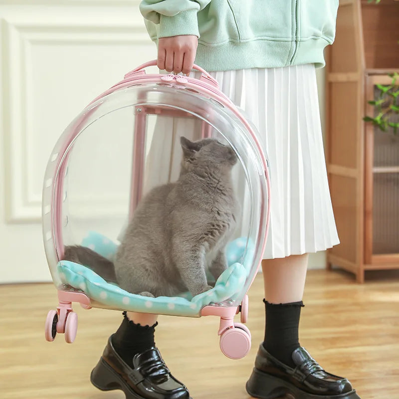 Pet Carrier Luggage Box for Small Animals Suitable for Cats Dogs And Reptiles Pet Transport Supplies