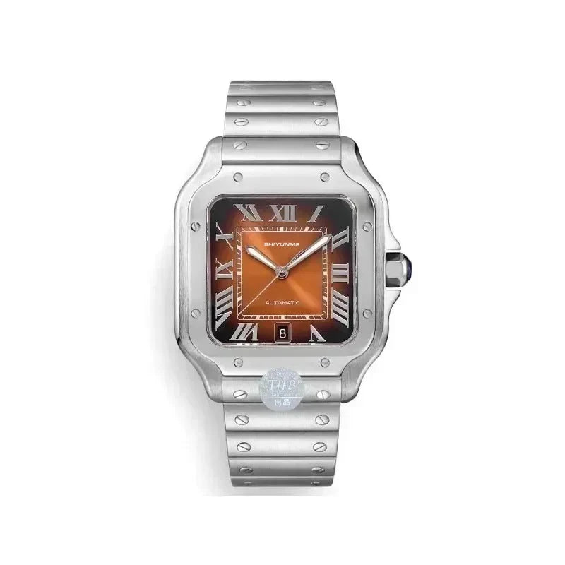 42mm Santos Collection Men's Noble Fashion Exquisite Watch Couple Type Stainless Steel Automatic Watch