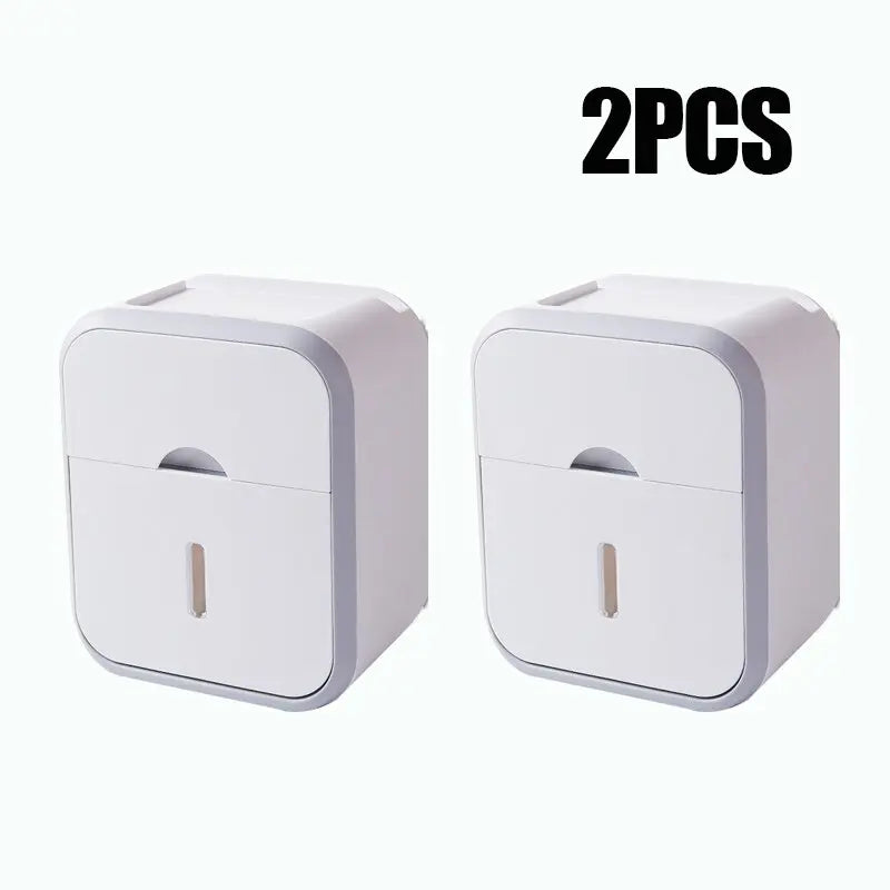 Bathroom shower rack storage rack tissue box wall mounted waterproof toilet paper storage box