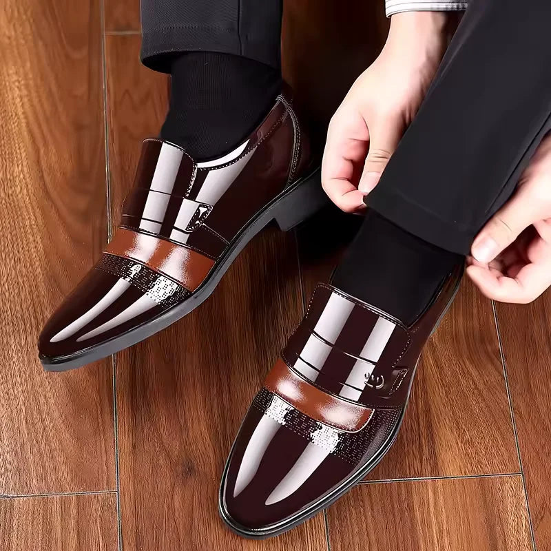 Men's casual leather shoes Men's casual leather shoes for business formal wear Fashion multi-functional evening and wedding shoe