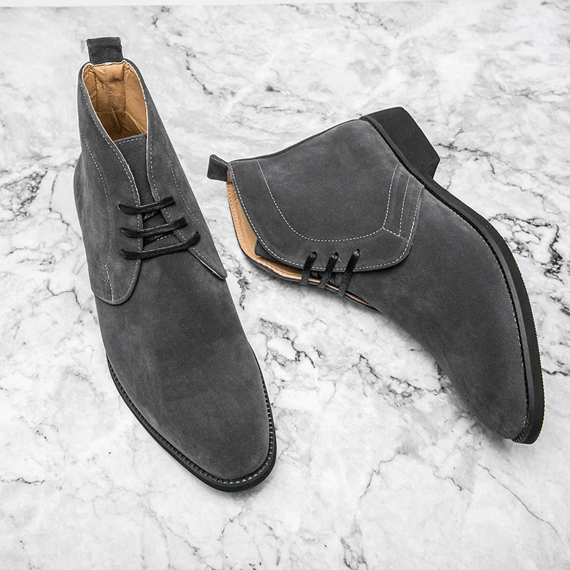 Golden Sapling Chelsea Boots Men's Retro Leather Shoes Casual Business Party Boot Men Leisure Formal Footwear Chaussures Hommes