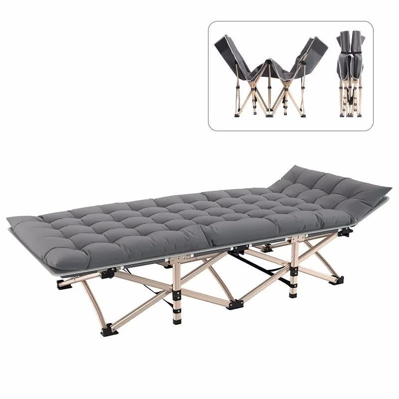 Modern Portable Folding Bed For Camping Traveling Lunch Break Office Balcony Nap Recliner Sun Loungers Garden Furniture
