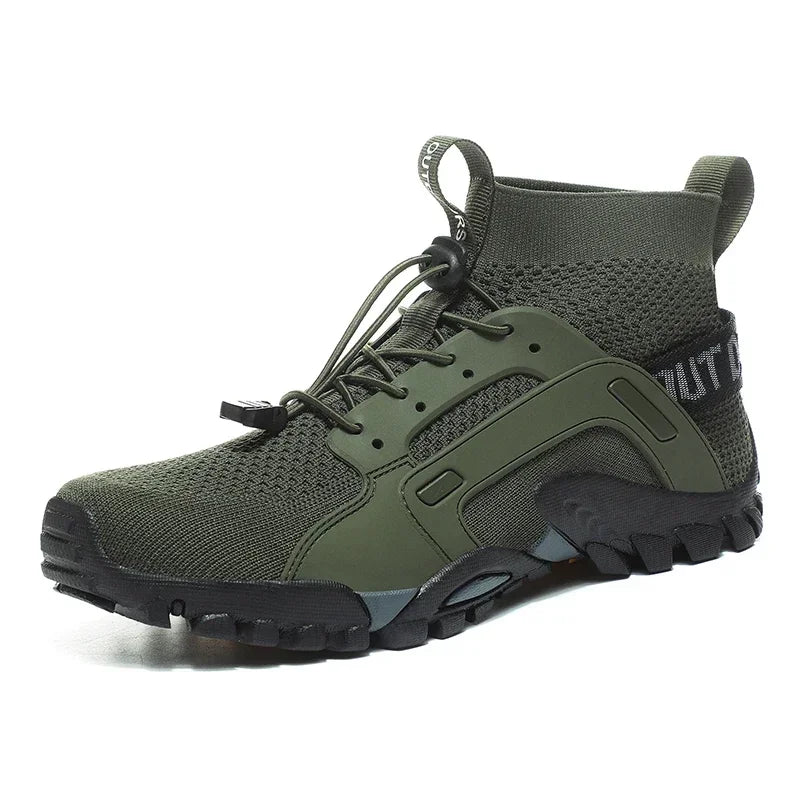 Hiking Shoes for Man Outdoor Comfortable Breathable Mesh High Top Boots Mountaineering Woman Quick Drying Leisure Travel Sneaker