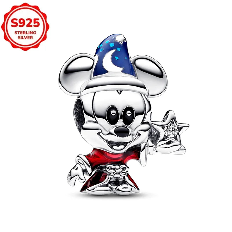 For Original Women 925 Bracelet Bangle Pendant Charm Disney Stitch 925 Sterling Silver Boutique Bead DIY Jewelry Gift New in Hot