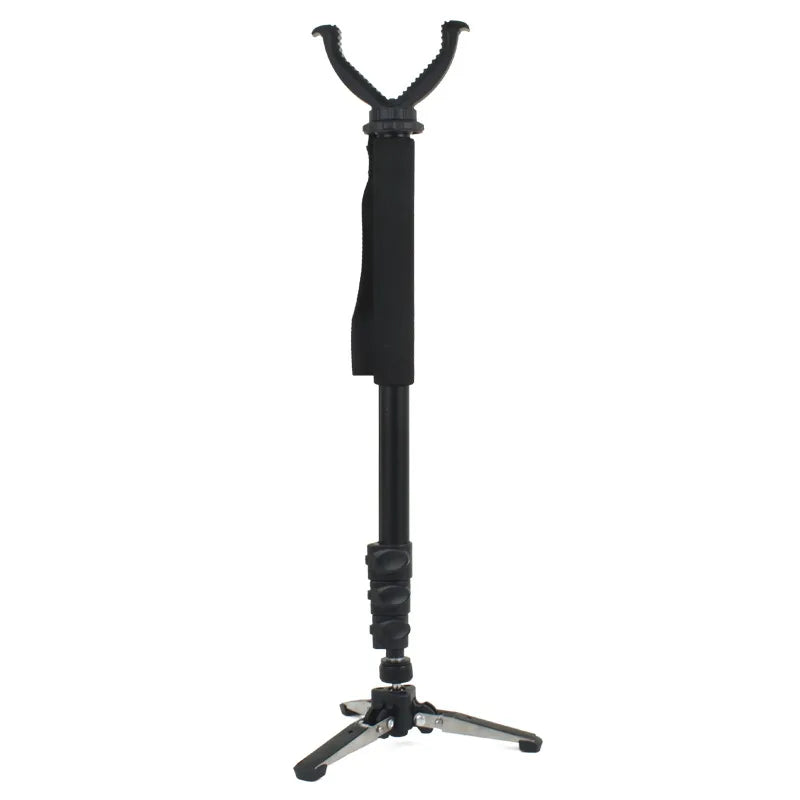 Metal Single Legged Portable Aluminum Hunting Telescopic Tripod Tactical for AR15 M4 M16 AK47 Airsoft Airguns Hunting Men