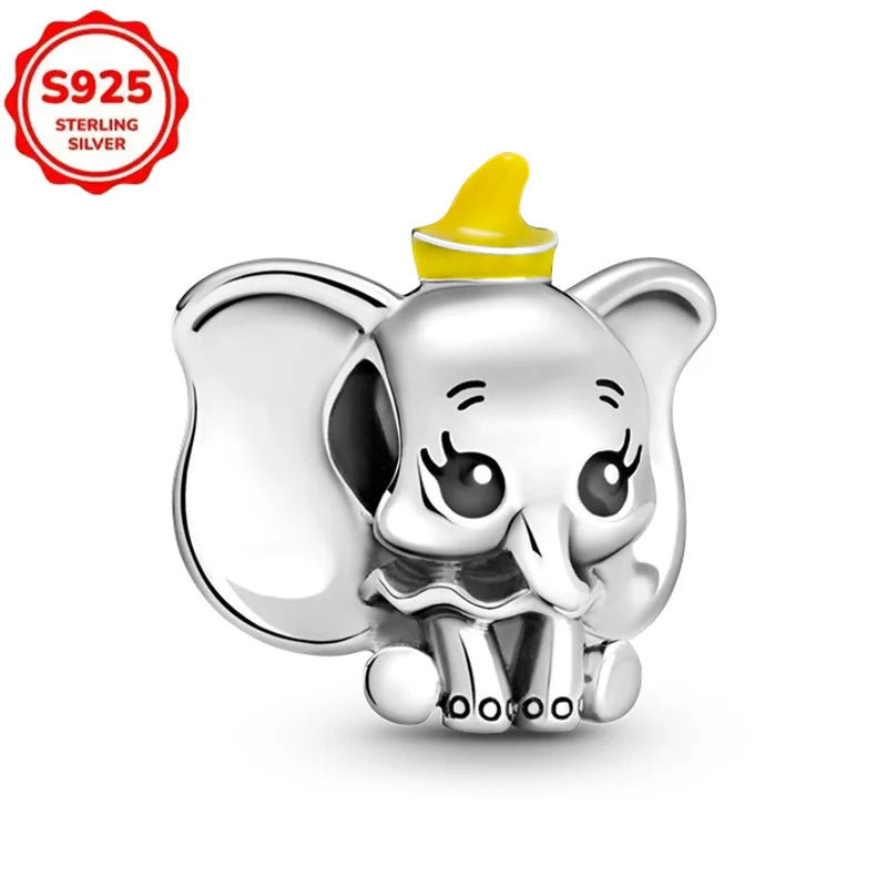 For Original Women 925 Bracelet Bangle Pendant Charm Disney Stitch 925 Sterling Silver Boutique Bead DIY Jewelry Gift New in Hot