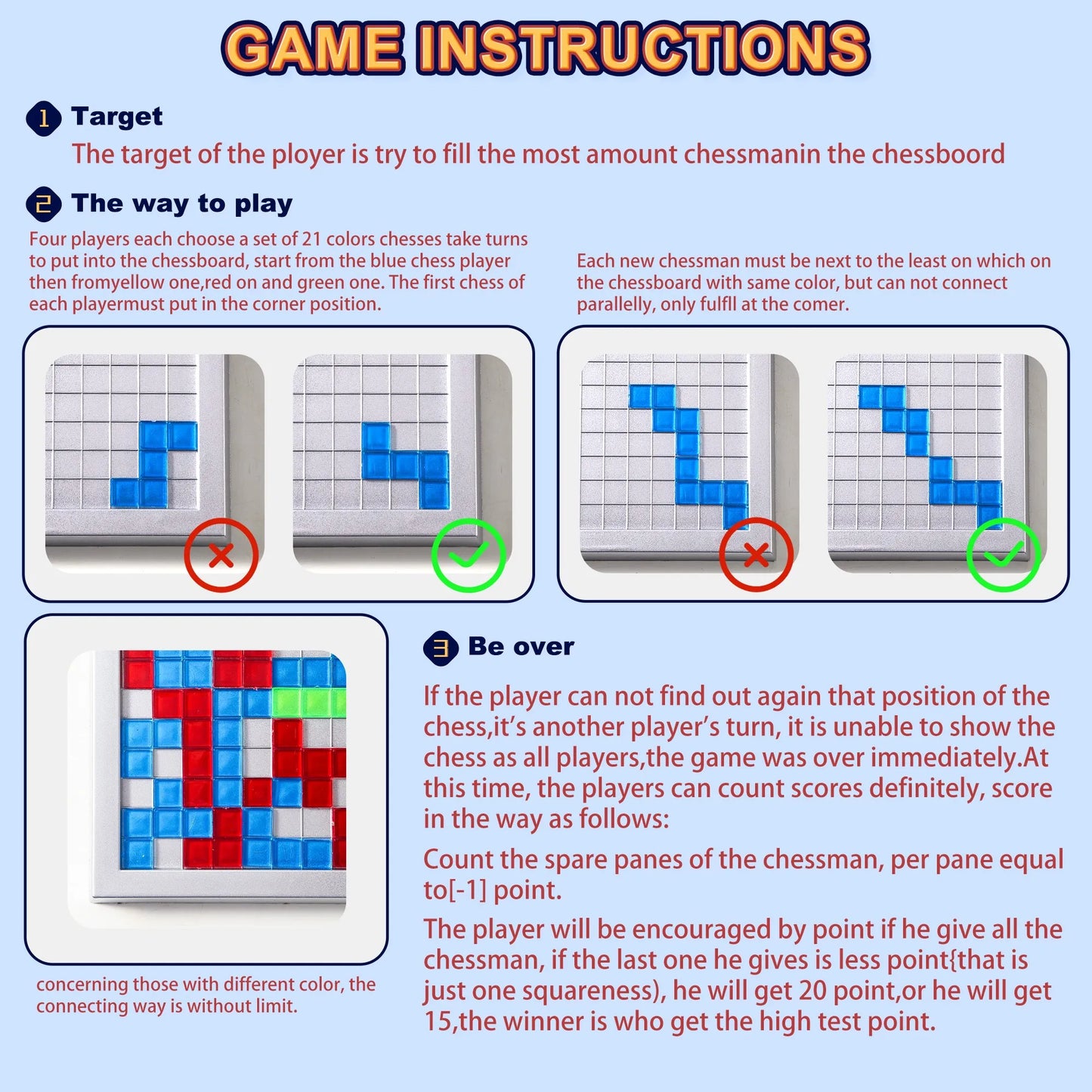 AIUAZA founder Game Block Corporal Fighter 4-Person Version Of Puzzle Athletic Performance Parent -Child Interaction