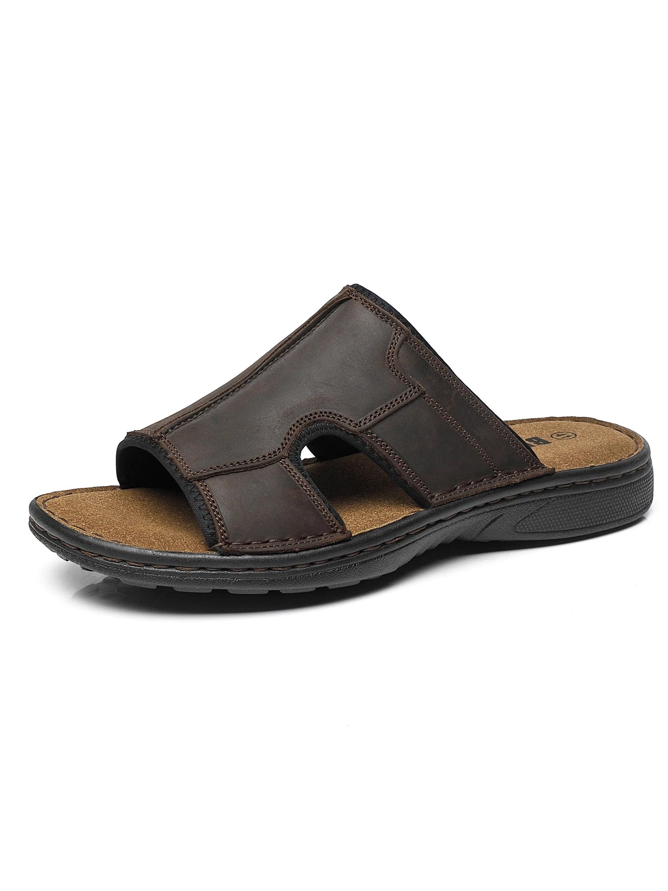 First-Layer Cowhide Men's Sports Sandals, Open-Toe Outdoor 防滑 Sandals, Casual Men's Shoes, Outdoor Fashion Beach Shoes, Li