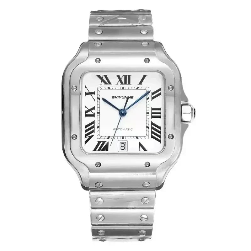 42mm Santos Collection Men's Noble Fashion Exquisite Watch Couple Type Stainless Steel Automatic Watch