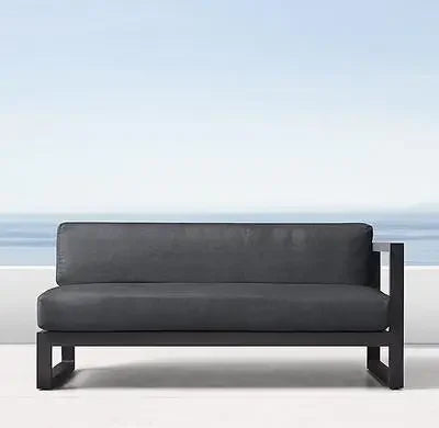 Outdoor Aluminum Alloy Sofa Four Piece Set, Terrace Garden Bar Waterproof Sofa Furniture Set