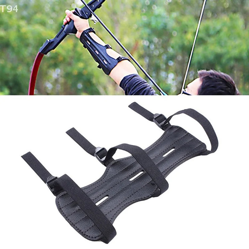 Safe Adjustable Bow Arrow Hunting Shooting Training Accessories Protector Leather Archery Equipment Arm Guard Protection Forearm