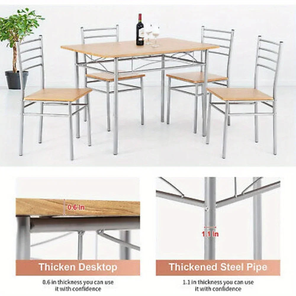 Dining Table Set Kitchen Table and Chairs for 4 Kitchen Table Dining Room Table