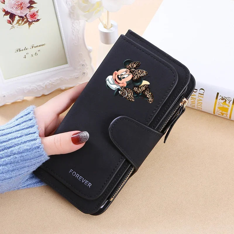 Mickey Minnie Wallet Women Wallets Card Wallet Coin Wallet Womens Bags for Women Purse ID Wallets Female Coin Purse Girls Gift
