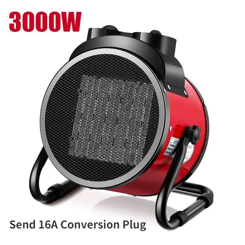 Electric Heater 3000W Thermostat Fast Heat 2000W 3 Gear Adjust Air Warmer Radiator Room Heater  Overheat Protection Home Warmer