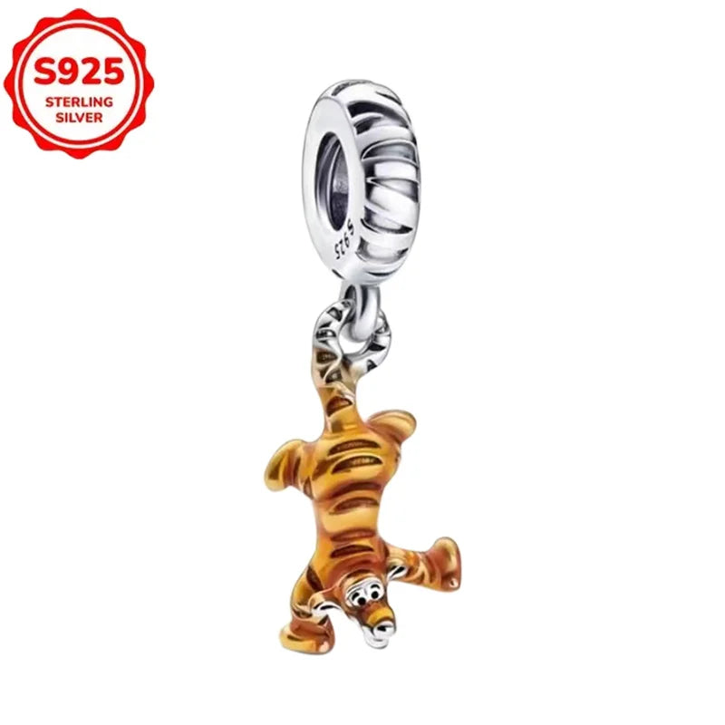 For Original Women 925 Bracelet Bangle Pendant Charm Disney Stitch 925 Sterling Silver Boutique Bead DIY Jewelry Gift New in Hot