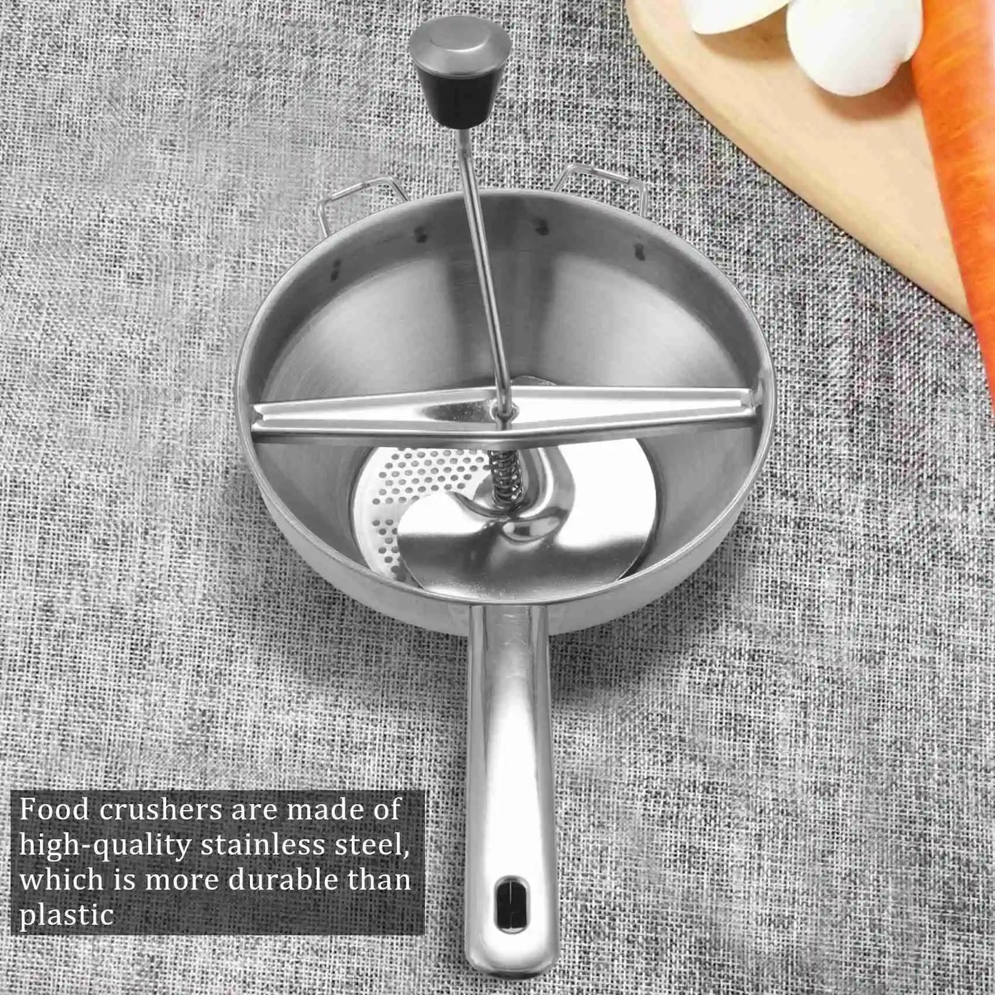 Stainless Steel Rotary Food Mill Great for Making Puree or Soups of Vegetables Tomatoes Creative Home Kitchen Tools