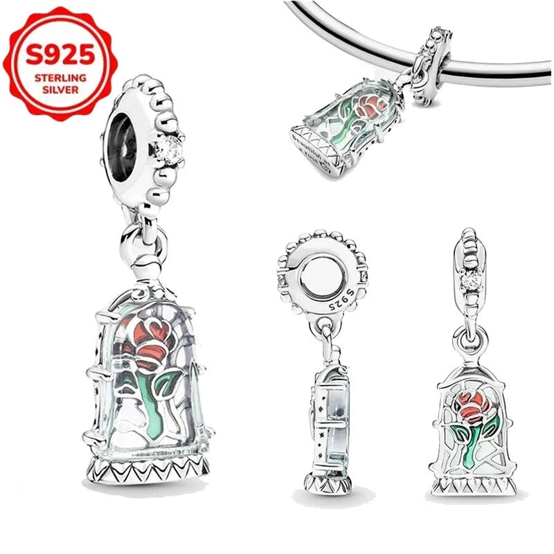 For Original Women 925 Bracelet Bangle Pendant Charm Disney Stitch 925 Sterling Silver Boutique Bead DIY Jewelry Gift New in Hot
