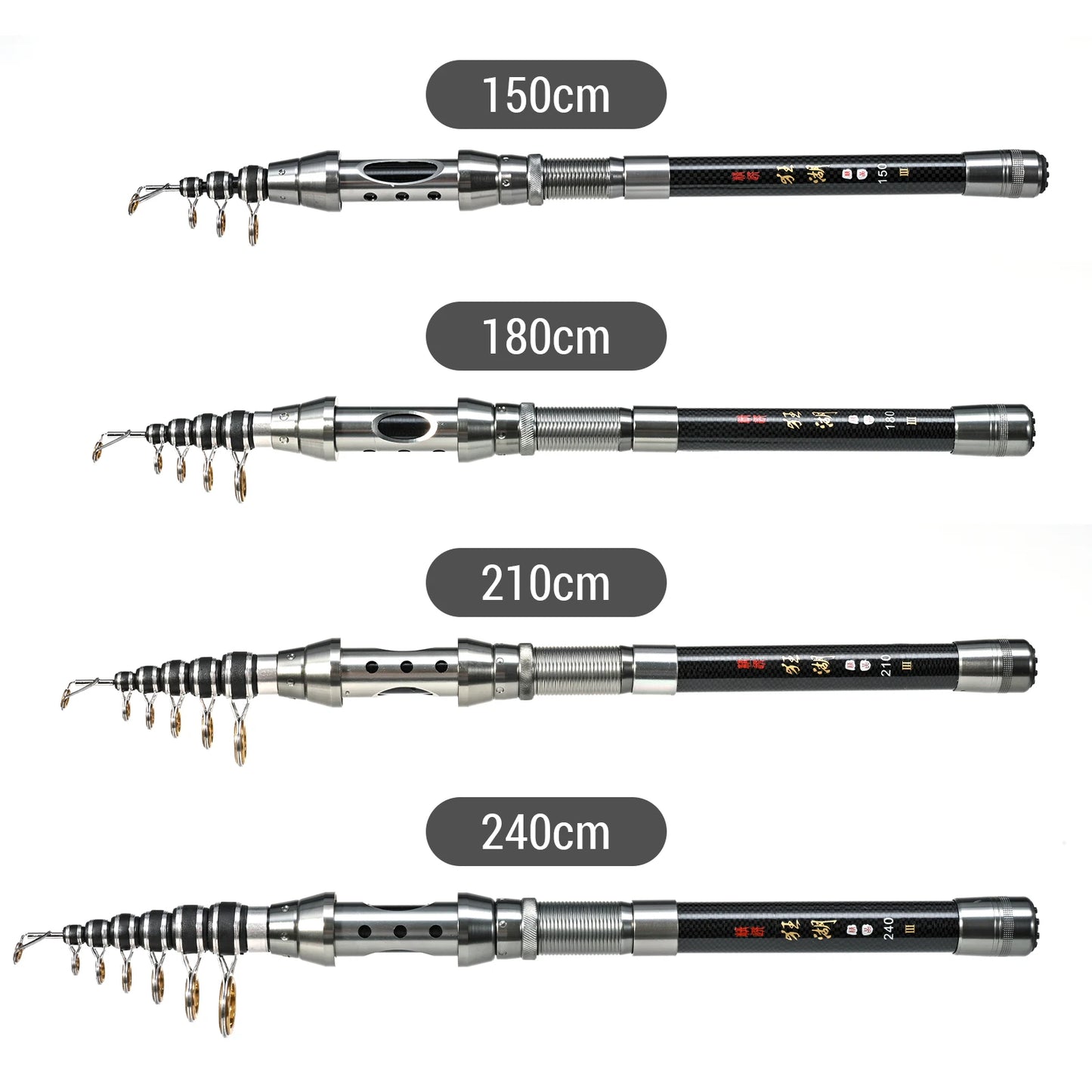 Fishing Pole Reel Combos Telescopic Fishing Rod Kit with Fishing Pliers and Fish Lip Grip Tool