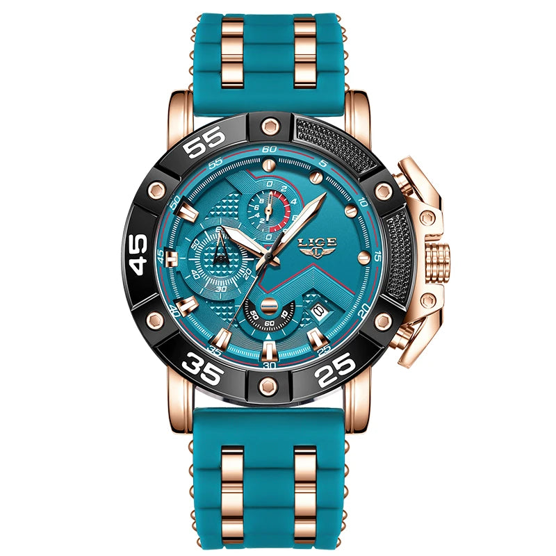 2025 Watches for Men LIGE Top Luxury Brand Quartz Mens Watch Sport Waterproof Wrist Watches Chronograph Date Relogio Masculino