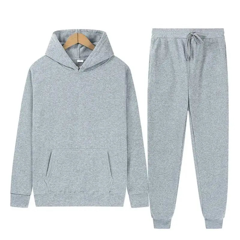 Men's Hooded Sweatshirts and Men Pants Casual Men's Tracksuit Sportswear Autumn Winter Men Suit Men's Clothing Leisure Sets Male