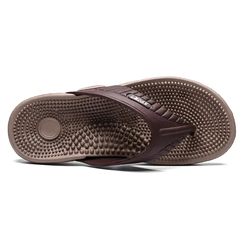Vanmie Summer Slippers Men Massage Beach Flip Flops Men Slippers 2024 Casual Anti-slip Beach Slippers for Men Fashion Flip-flops