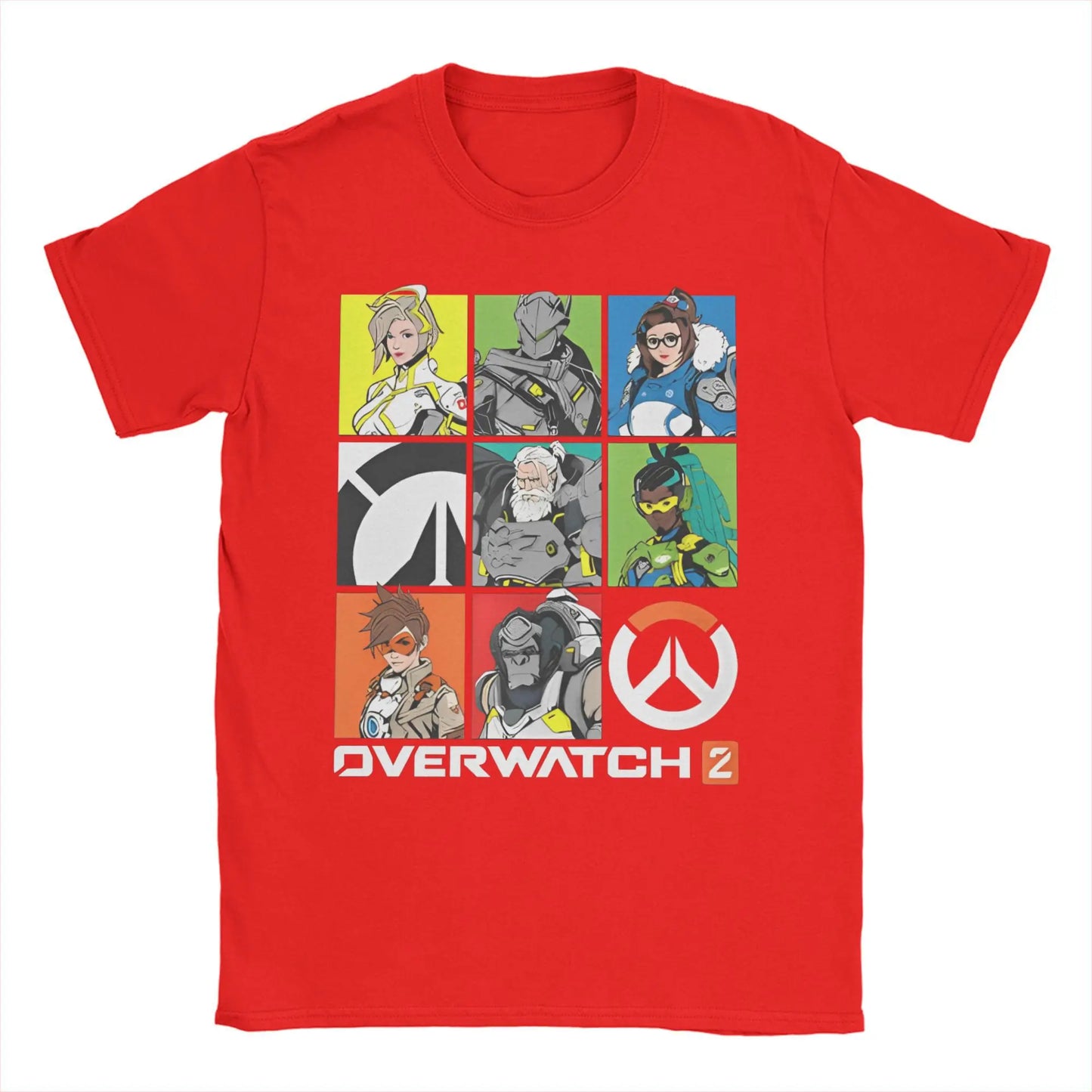 Men's Overwatchs Games   T Shirts  Pure Cotton Clothing Casual Short Sleeve O Neck Tees Printed T-Shirts