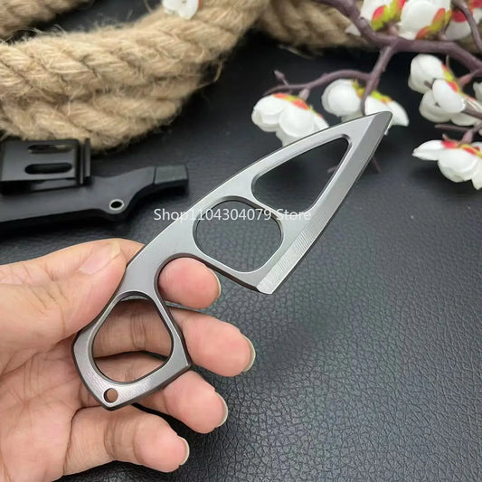 Everyday Carry Multi-purpose Hunting Knife All Steel Knives Tool with Secure Sheath for Hiking, Outdoor Adventure, Camping Gear