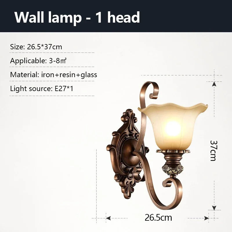 Home Decor Retro Luxury Chandeliers Classical LED Hanging Lamp for Villa Living Dining Room Indoor Lighting Suspension Luminaire