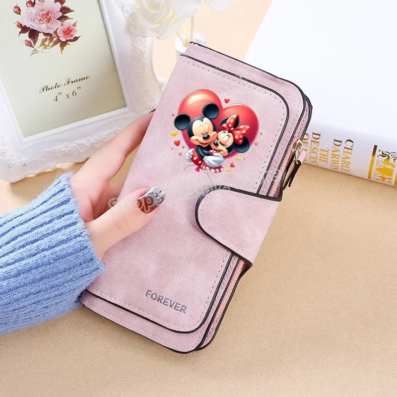 Mickey Minnie Wallet Women Wallets Card Wallet Coin Wallet Womens Bags for Women Purse ID Wallets Female Coin Purse Girls Gift