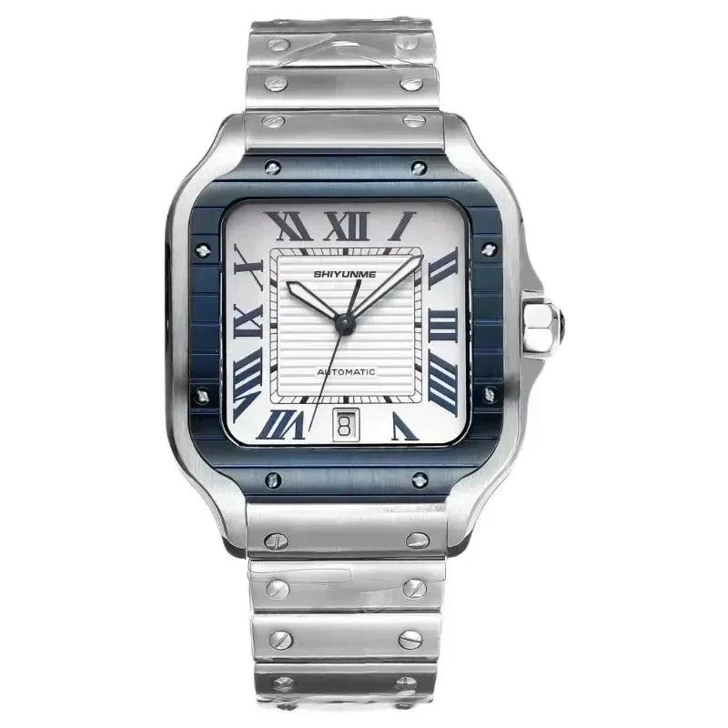 42mm Santos Collection Men's Noble Fashion Exquisite Watch Couple Type Stainless Steel Automatic Watch